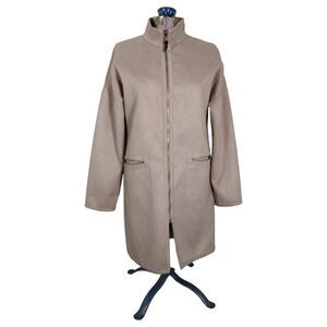 Yansi Fugel Microfiber Reversible Zip front coat, women's M